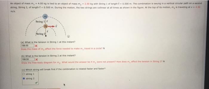 Solved has determine kilograms object mass transcribed problem text been show