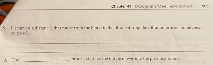 Chapter 41 urology and male reproduction