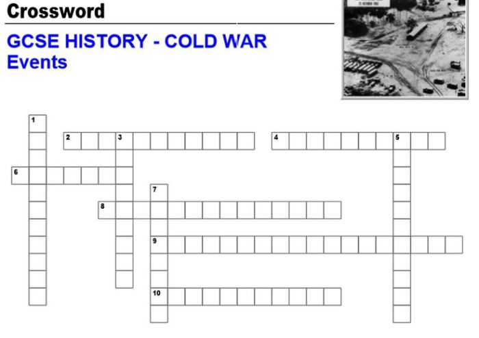 Cold war crossword puzzle answer key