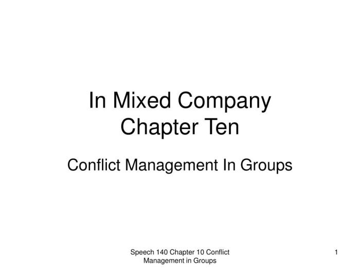 In mixed company 11th edition