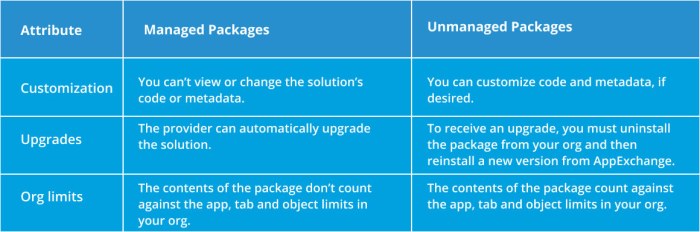 An app builder installs an unmanaged package